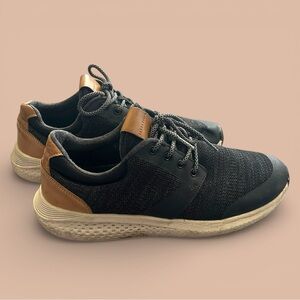 Perry Ellis Men’s Black Knit Sneakers Size 9 Casual Comfort Shoes